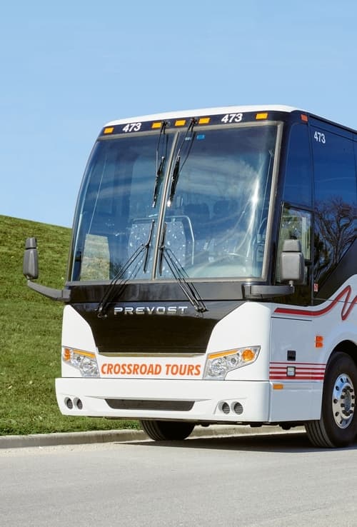 Passenger motorcoach charter bus